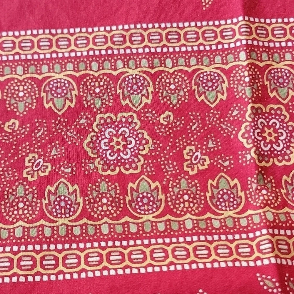 Pottery Barn Organic Cotton Made in Portugal Red Paisley 2 Pillowcases 29